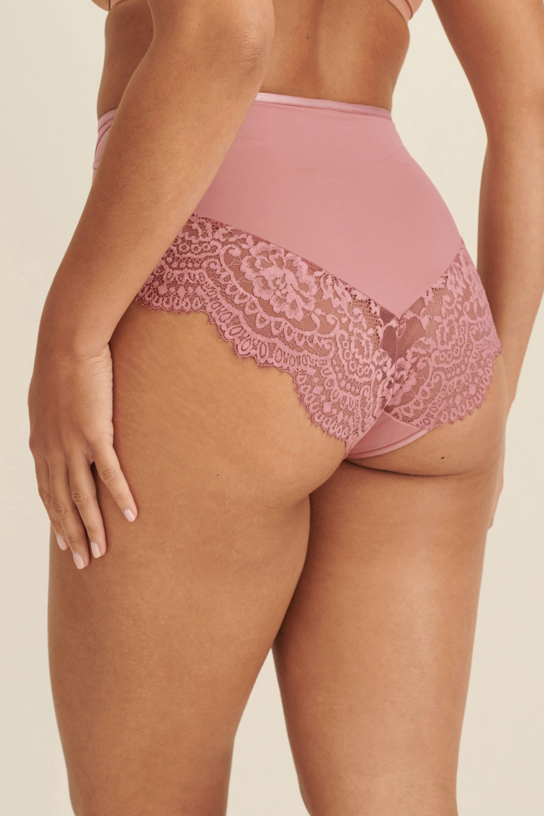 Tummy Control Lace Knickers 2 Pack