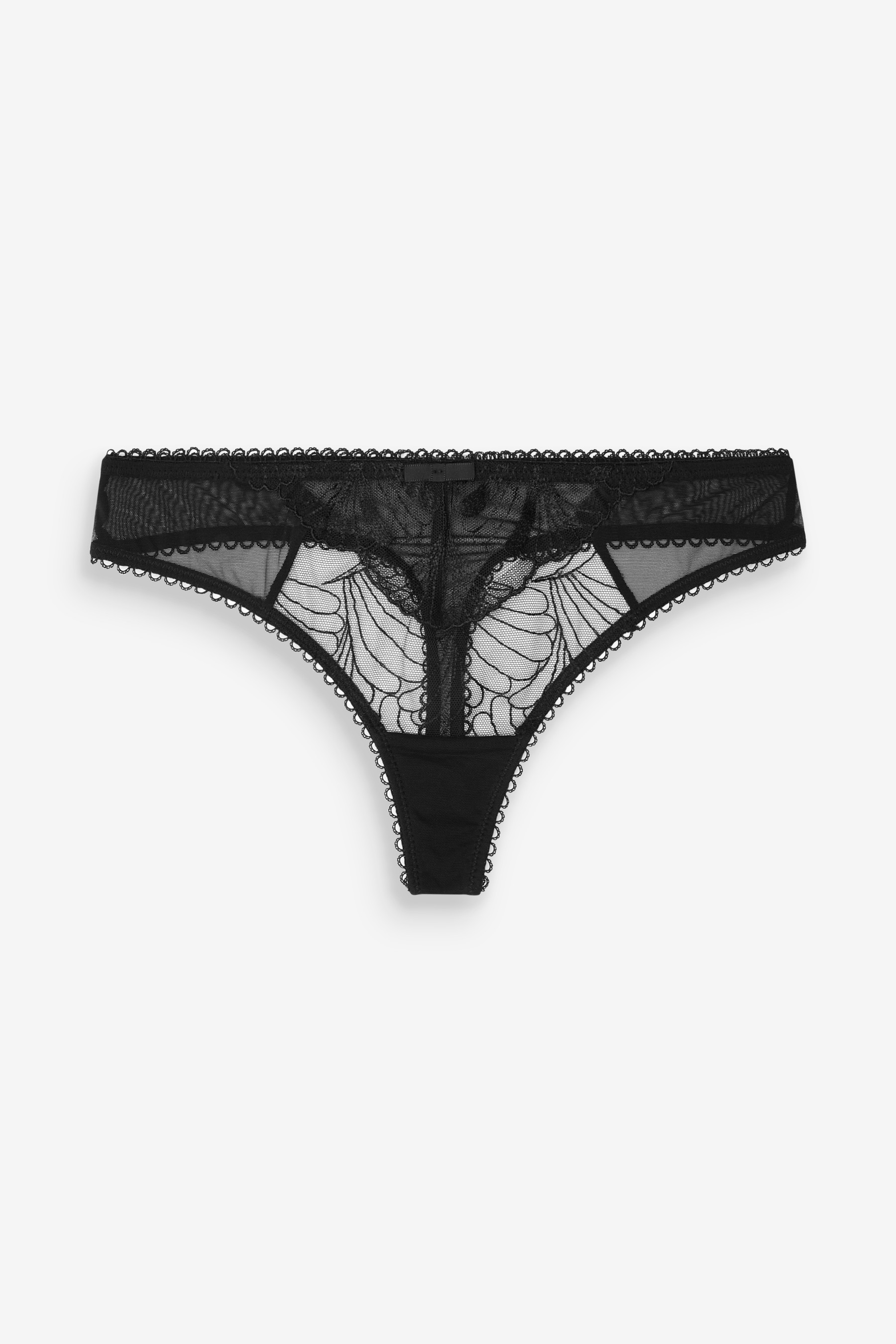 Embroidered Knickers 2 Pack Thong