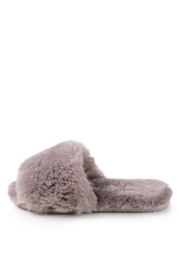 Just Sheepskin Lily Open Toe Slider Slipper