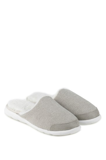 Totes Iso-Flex Herringbone Mule Slipper