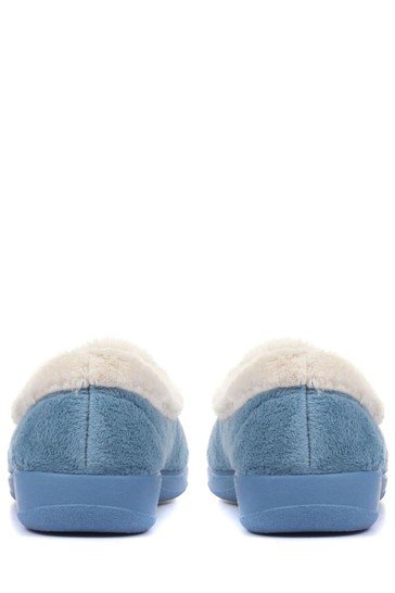 Pavers Blue Ladies Full Slippers