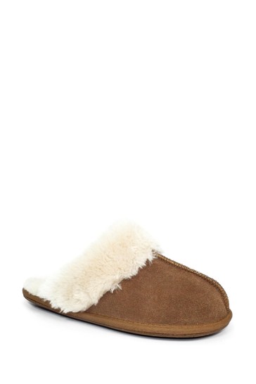 Lunar Natural Rapsody Suede Slippers