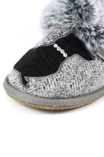 Lazy Dogz Grey Dasher Slippers