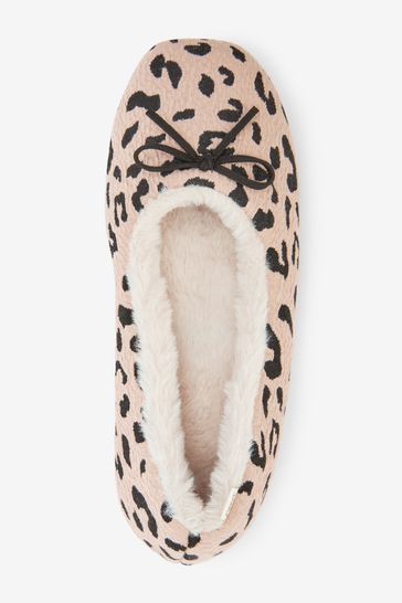 Animal Print Ballet Slippers