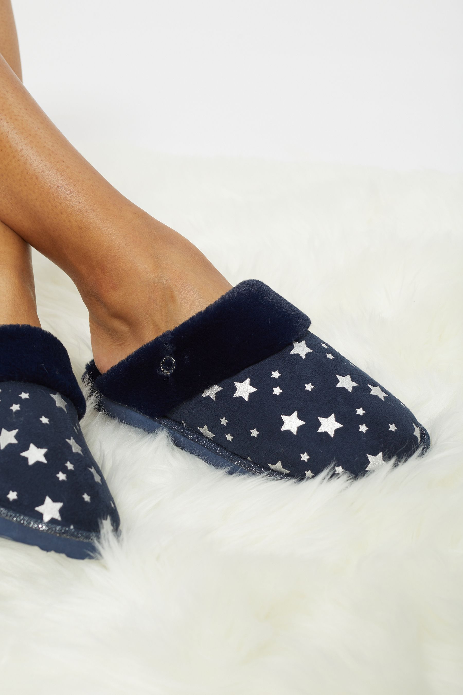 Lipsy Faux Fur Mule Slipper