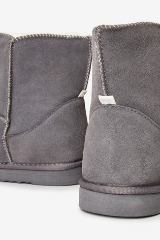 Suede Slipper Boots