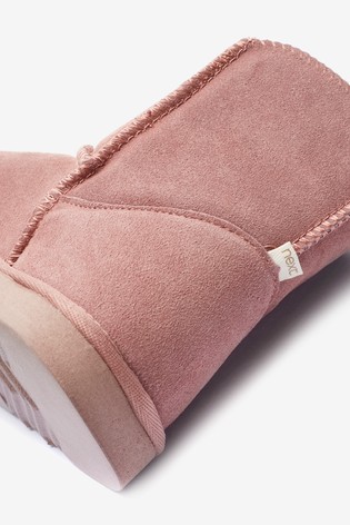 Suede Slipper Boots