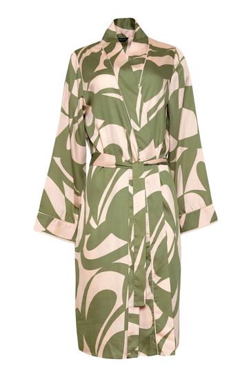 Fable and Eve Richmond Abstract Print L / SLV Short Robe