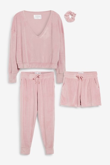 Jim Jam the Label Pink Baby Fleece 4 Piece Lounge Set