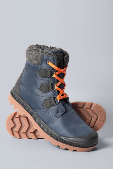 Animal Grey Kids Winter Lined Boots