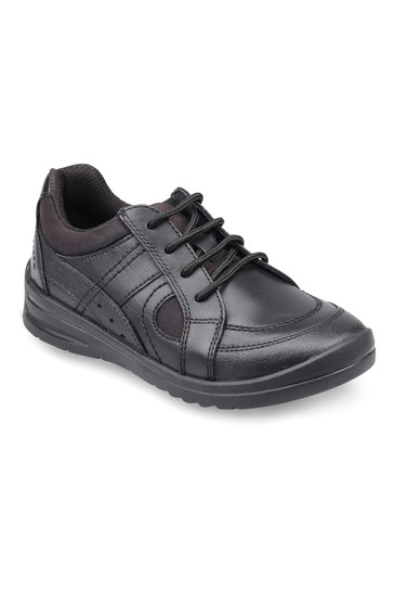 Start-Rite Yo Yo Black Leather School Shoes Wide Fit