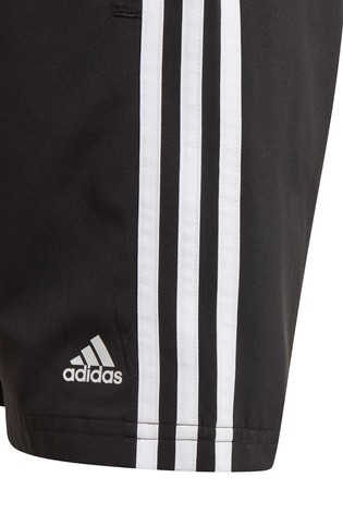 adidas Black 3 Stripe Woven Shorts