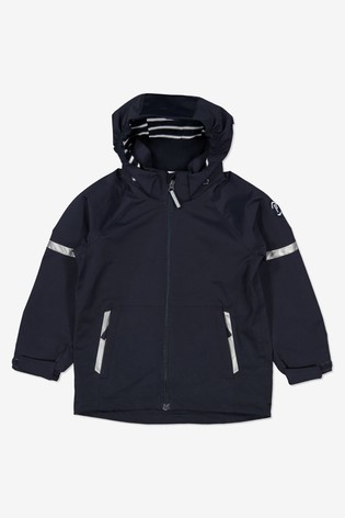 Polarn O. Pyret Blue Waterproof Shell Coat