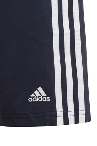 adidas Navy 3 Stripe Woven Shorts