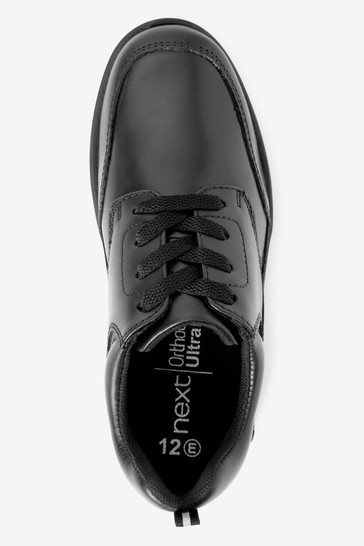 School Leather Lace-Up Shoes Narrow Fit (E)