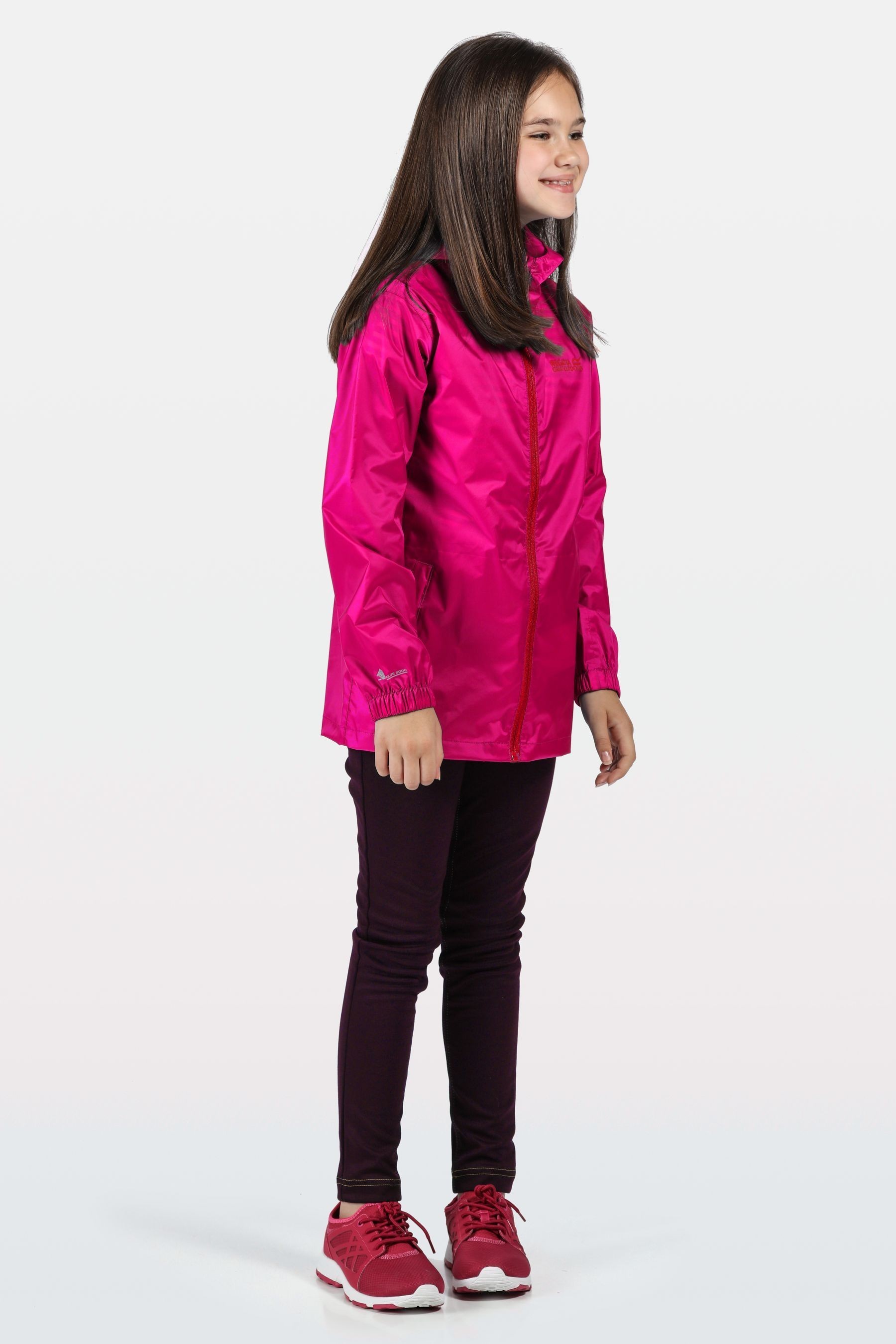 Regatta Pink Kids Pack It Waterproof & Breathable Puddle Jacket