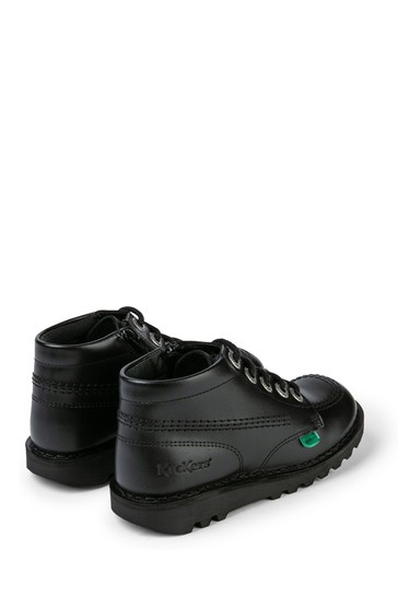 Kickers Junior Kick Hi Zip Leather Shoes