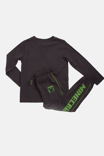 Angel & Rocket Grey Minecraft Pyjama