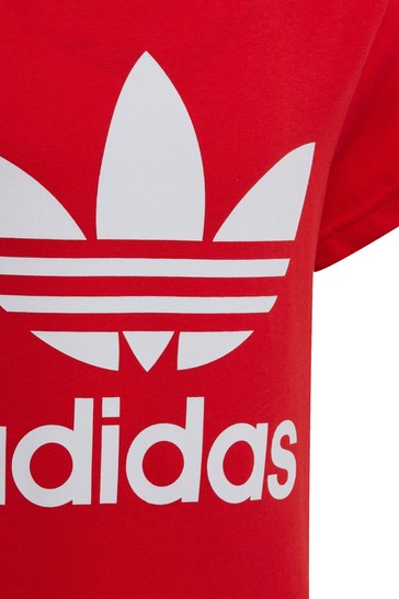 تي شيرت Adicolor أحمر من adidas Originals