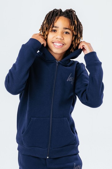 Hype. Unisex Blue Kids Script Zip Tracksuit