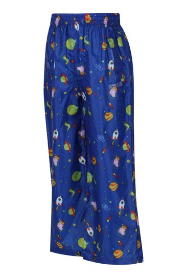 Regatta Blue Peppa Pig Waterproof Pack-It-Over Trousers