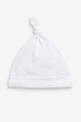 2 Pack Tie Top Baby Hats (0-6mths)