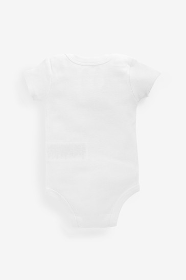 Levi's® Kids White Classic Batwing Infant Hat, Bodysuit And Booties Set