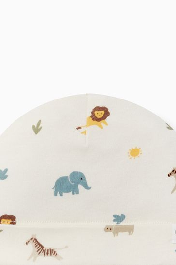 MORI Animal Safari Organic Cotton White Hat