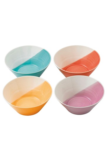 Royal Doulton Signature 1815 Set of 4 Bright Noodle Bowls