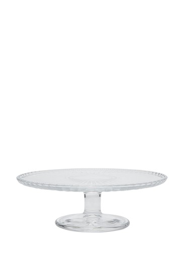 Joules Glass Bee Design Cake Stand