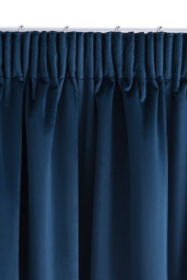 Matte Velvet Curtains Pencil Pleat Blackout/Thermal