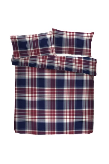 Fusion Edwards Check Duvet Cover and Pillowcase Set