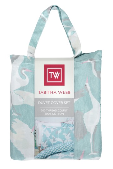 Tabitha Webb Cranes Duvet Cover and Pillowcase Set