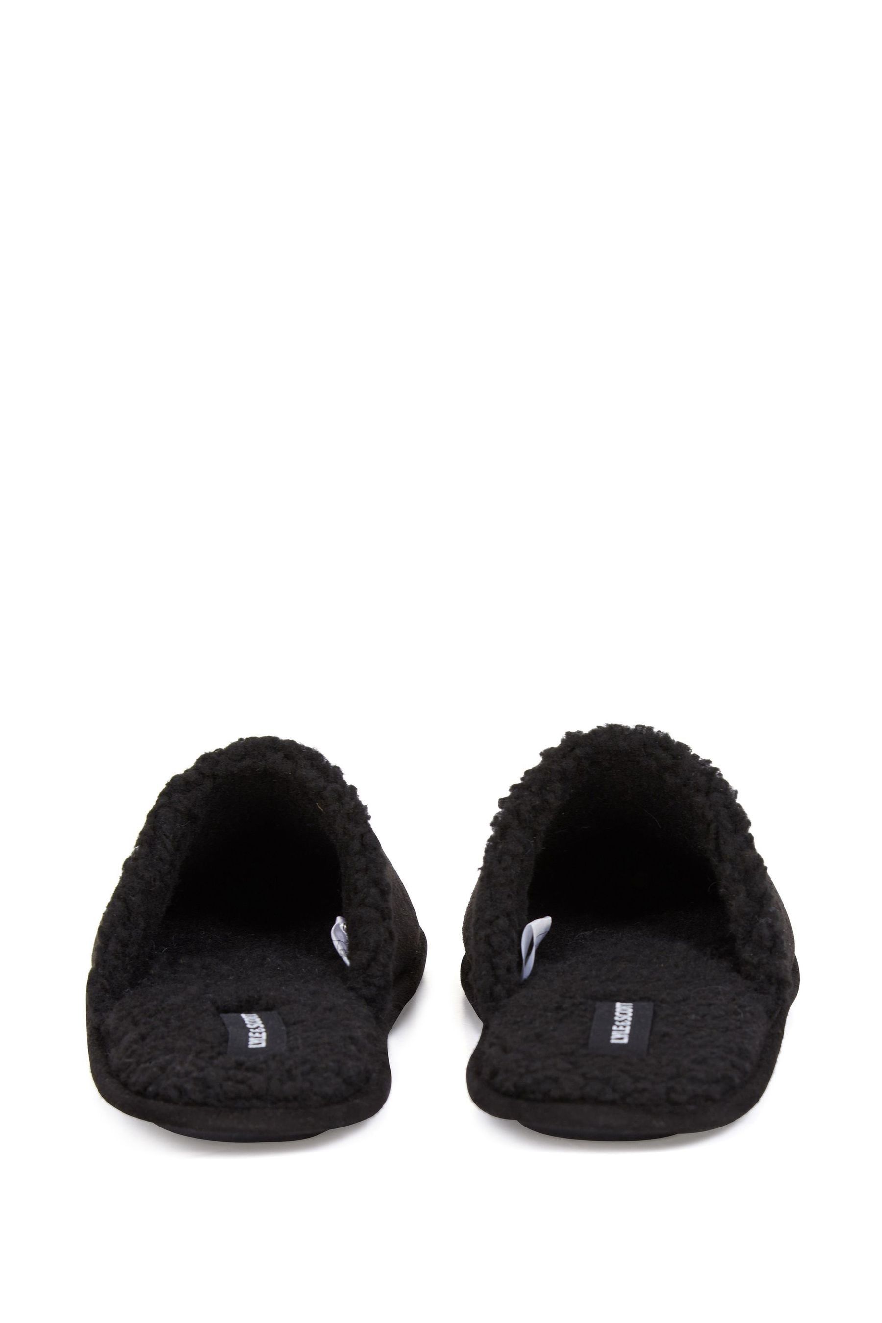 Lyle & Scott Black Slippers