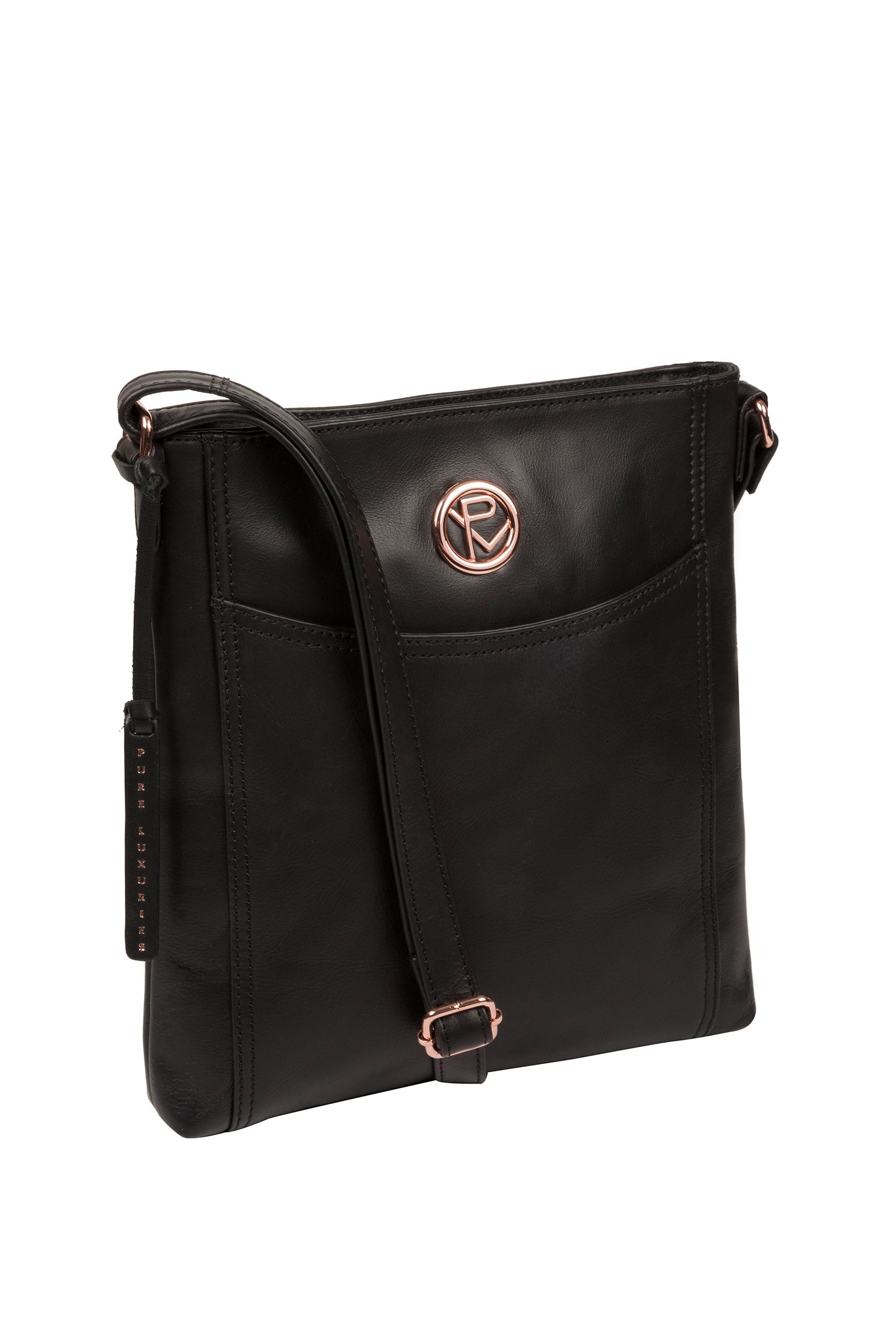 Pure Luxuries London Gilpin Leather Cross-Body Bag