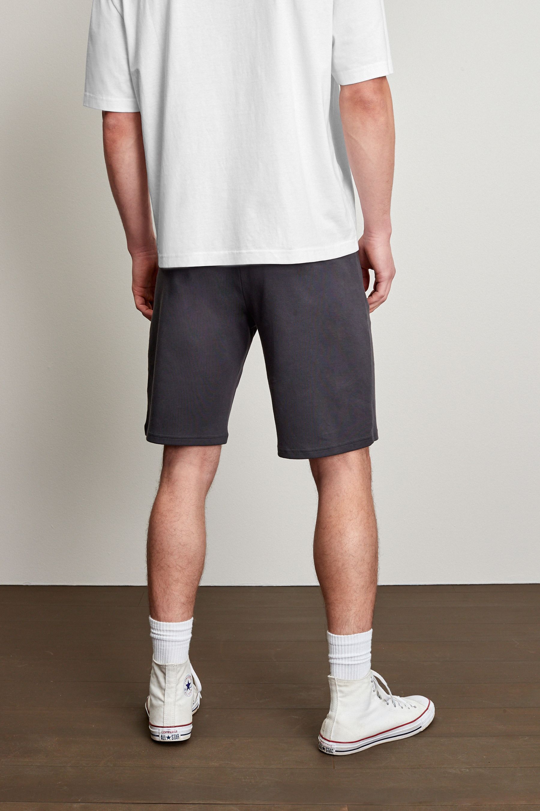 Zip Pocket Jersey Shorts Straight Fit