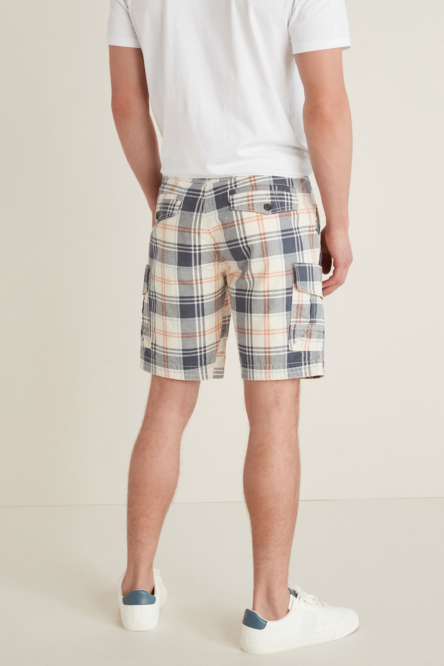 Premium Laundered Cargo Shorts Longer Length