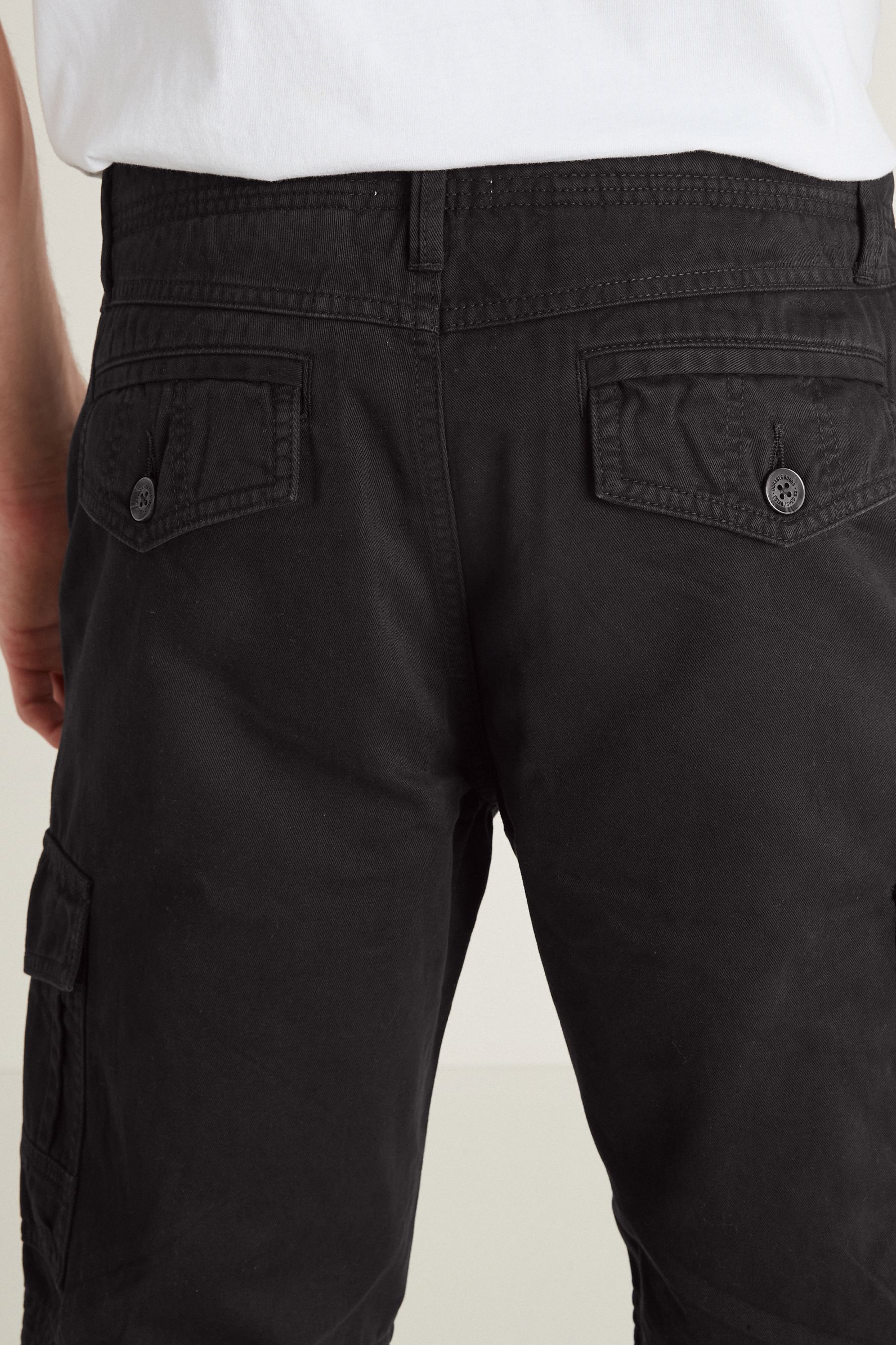 Premium Laundered Cargo Shorts Longer Length