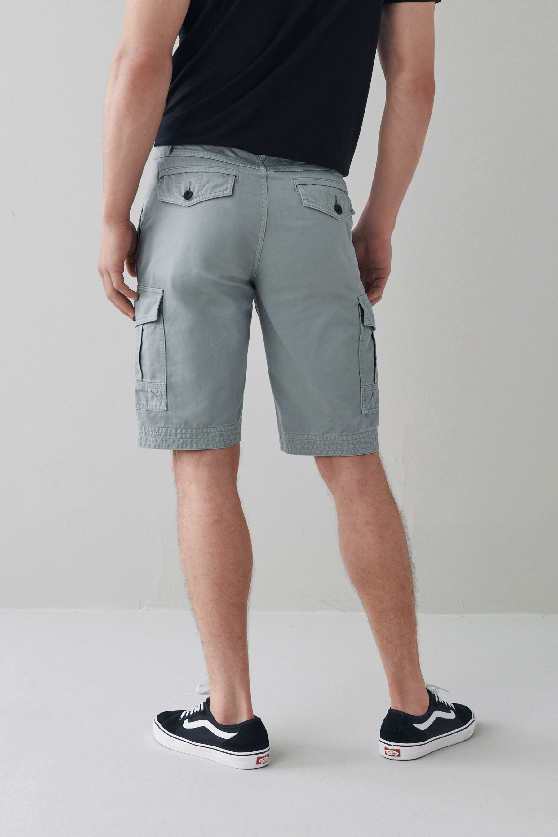 Premium Laundered Cargo Shorts Longer Length