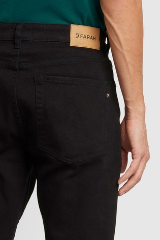 Farah Black Elm Black Stretch Denim Jeans