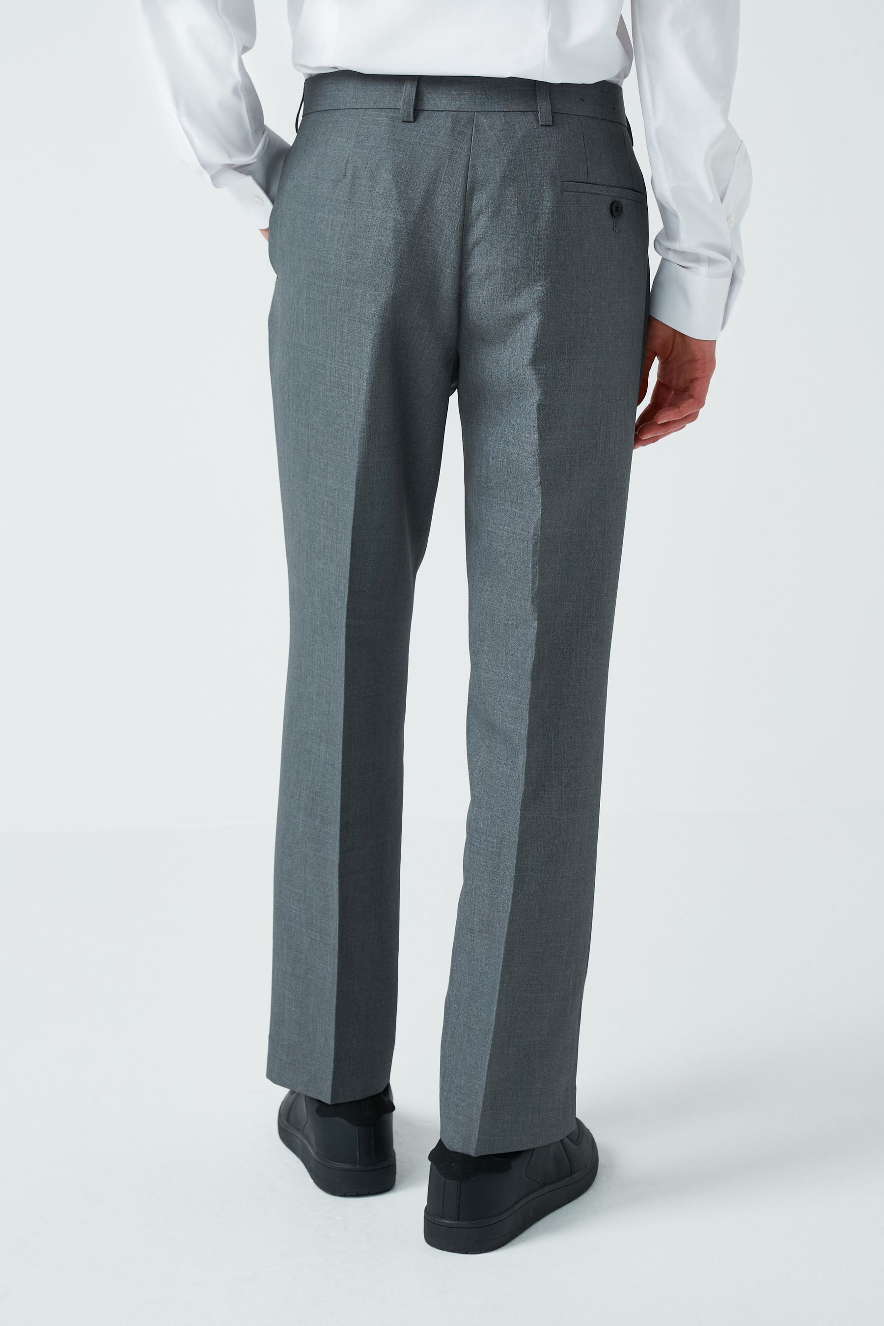 Machine Washable Plain Front Trousers Slim Fit