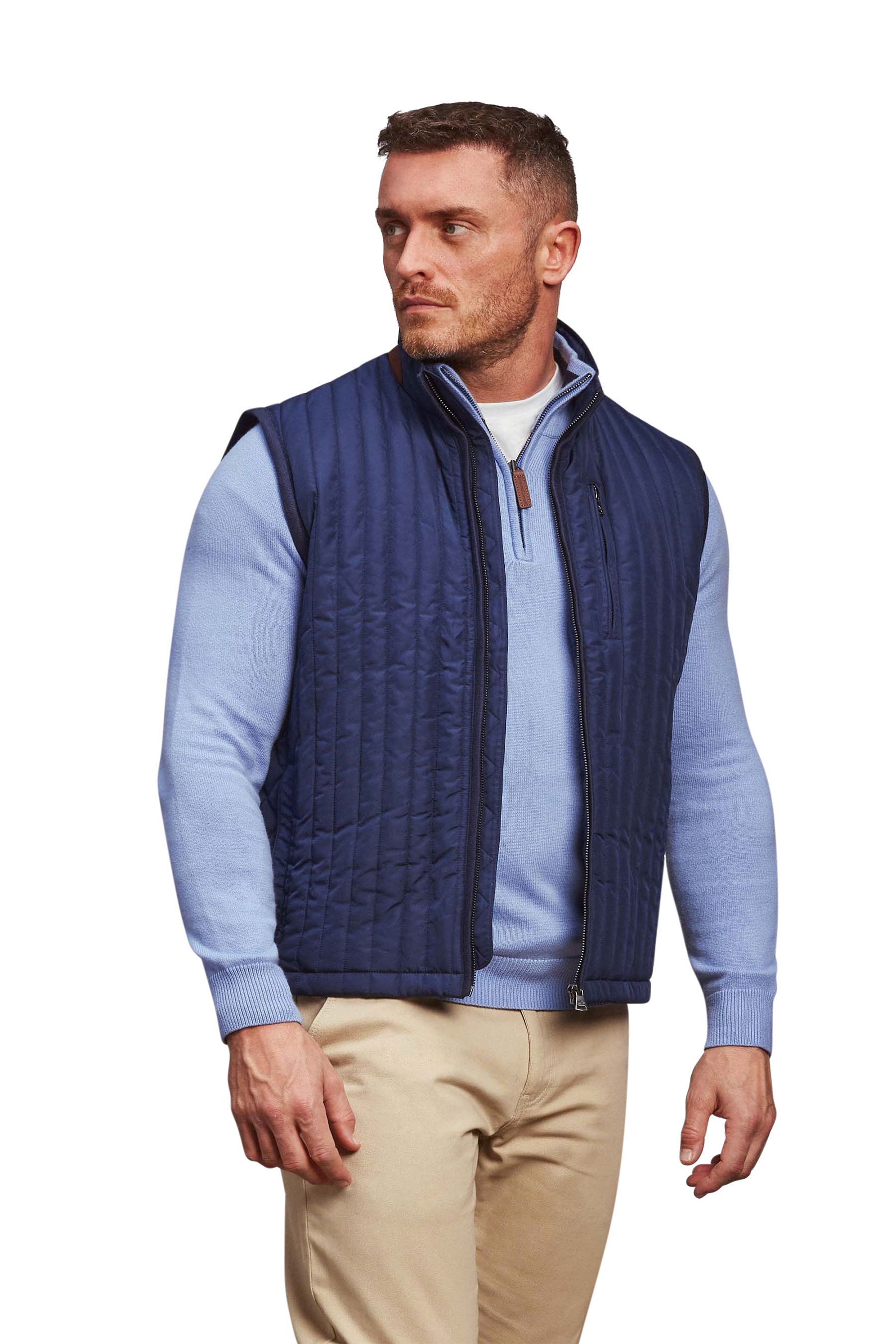 Raging Bull Blue Lightweight Quilted Gilet