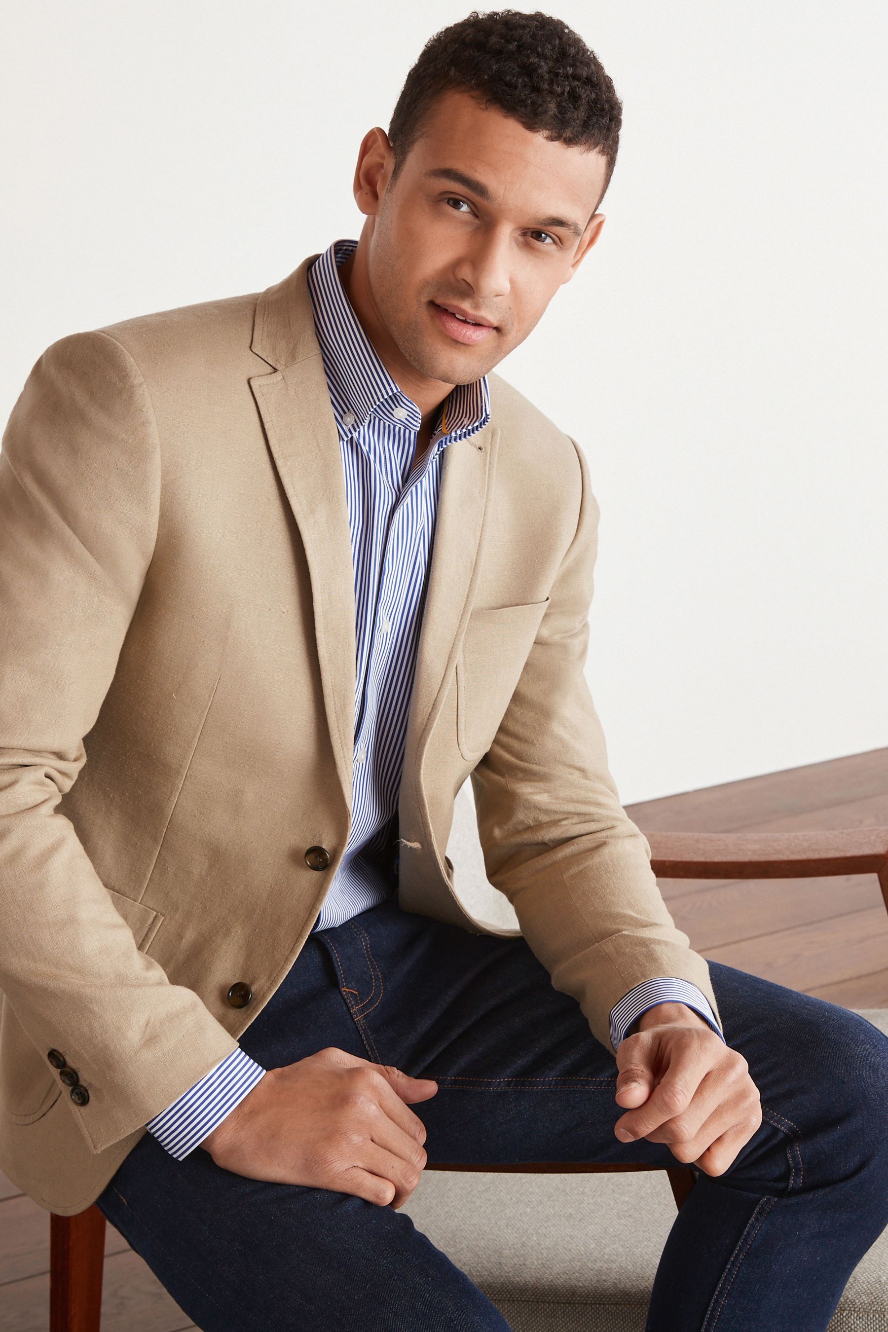 Linen Blend Blazer