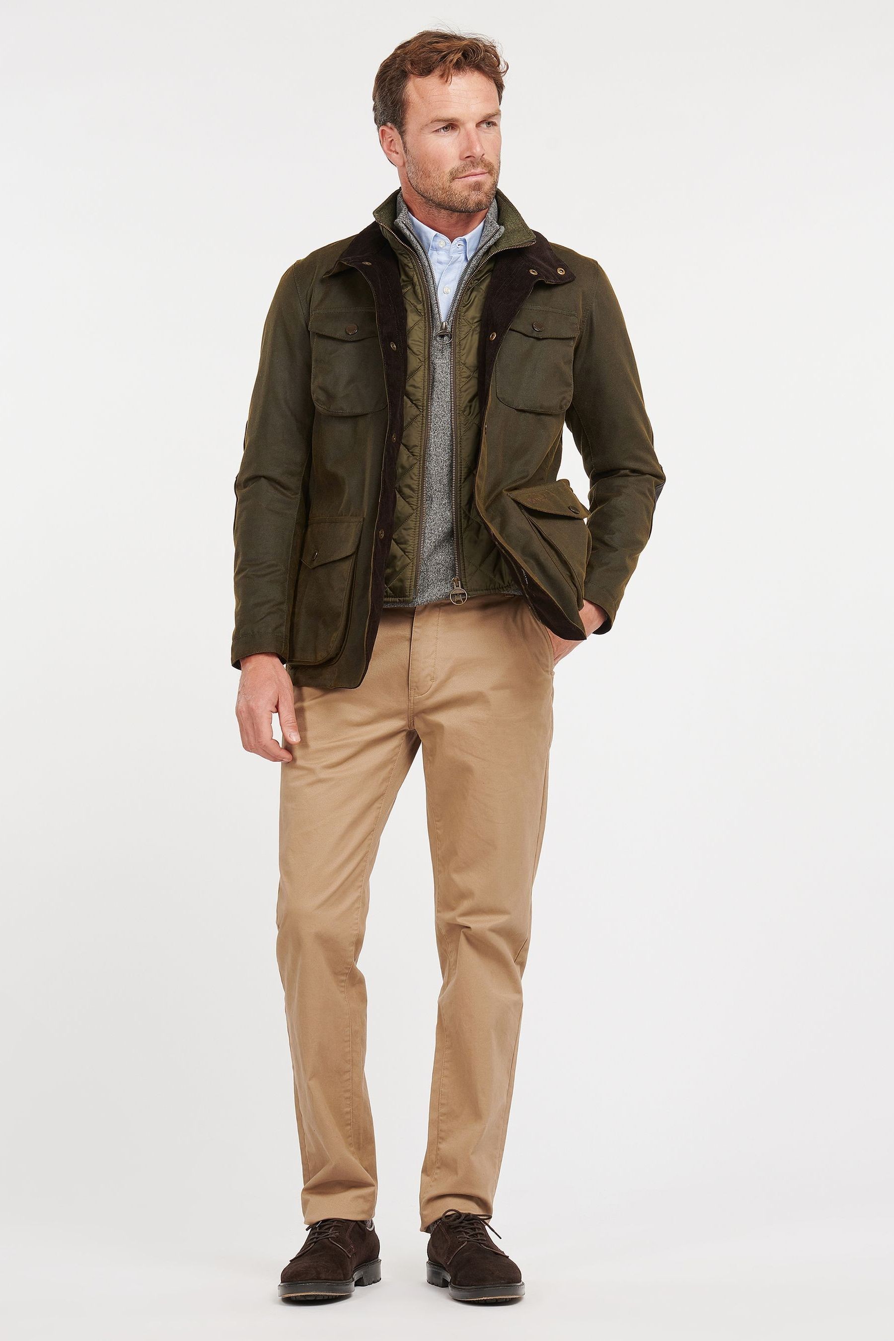 Barbour® Olive Green Ogston Wax Jacket