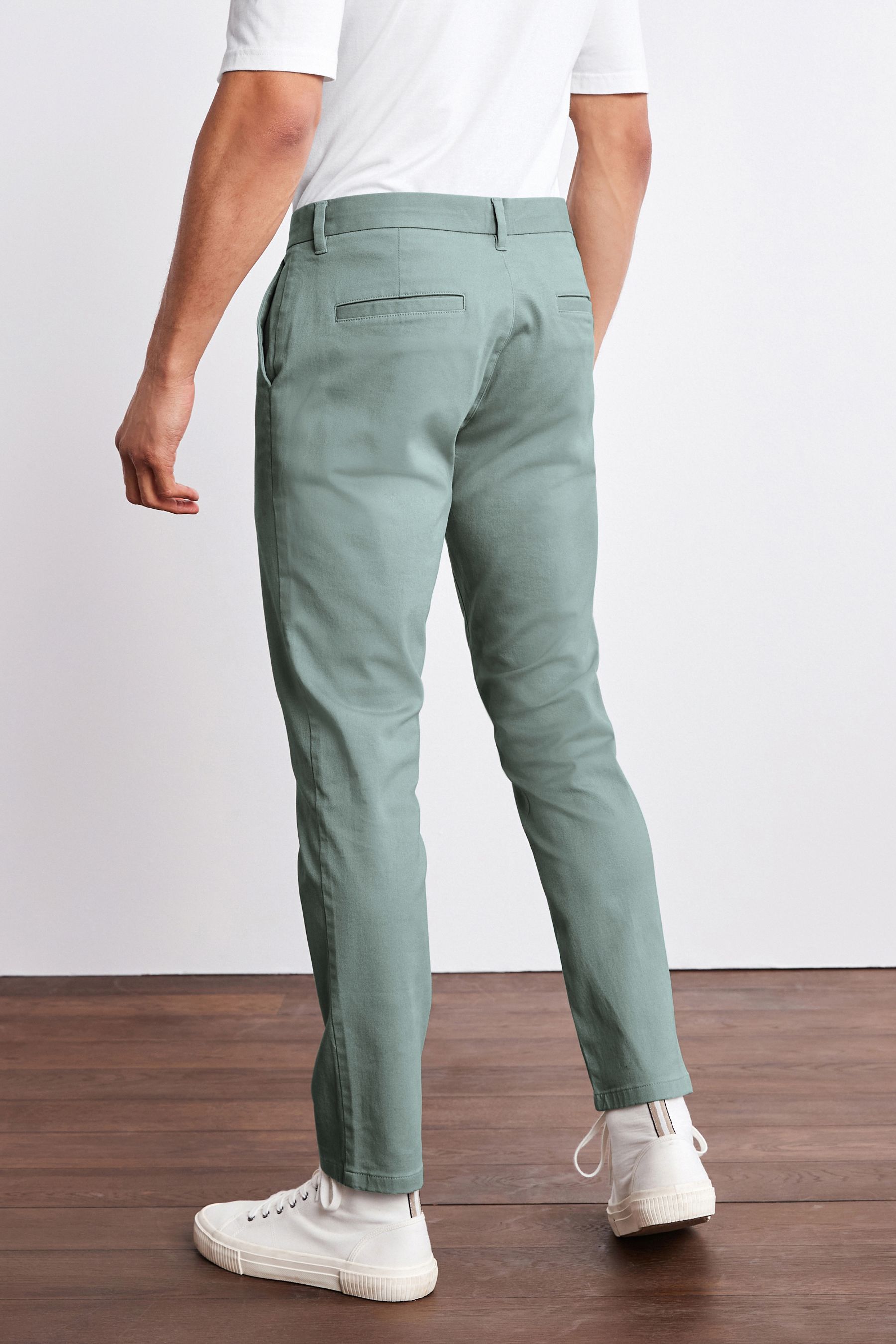 Stretch Chino Trousers Slim Fit