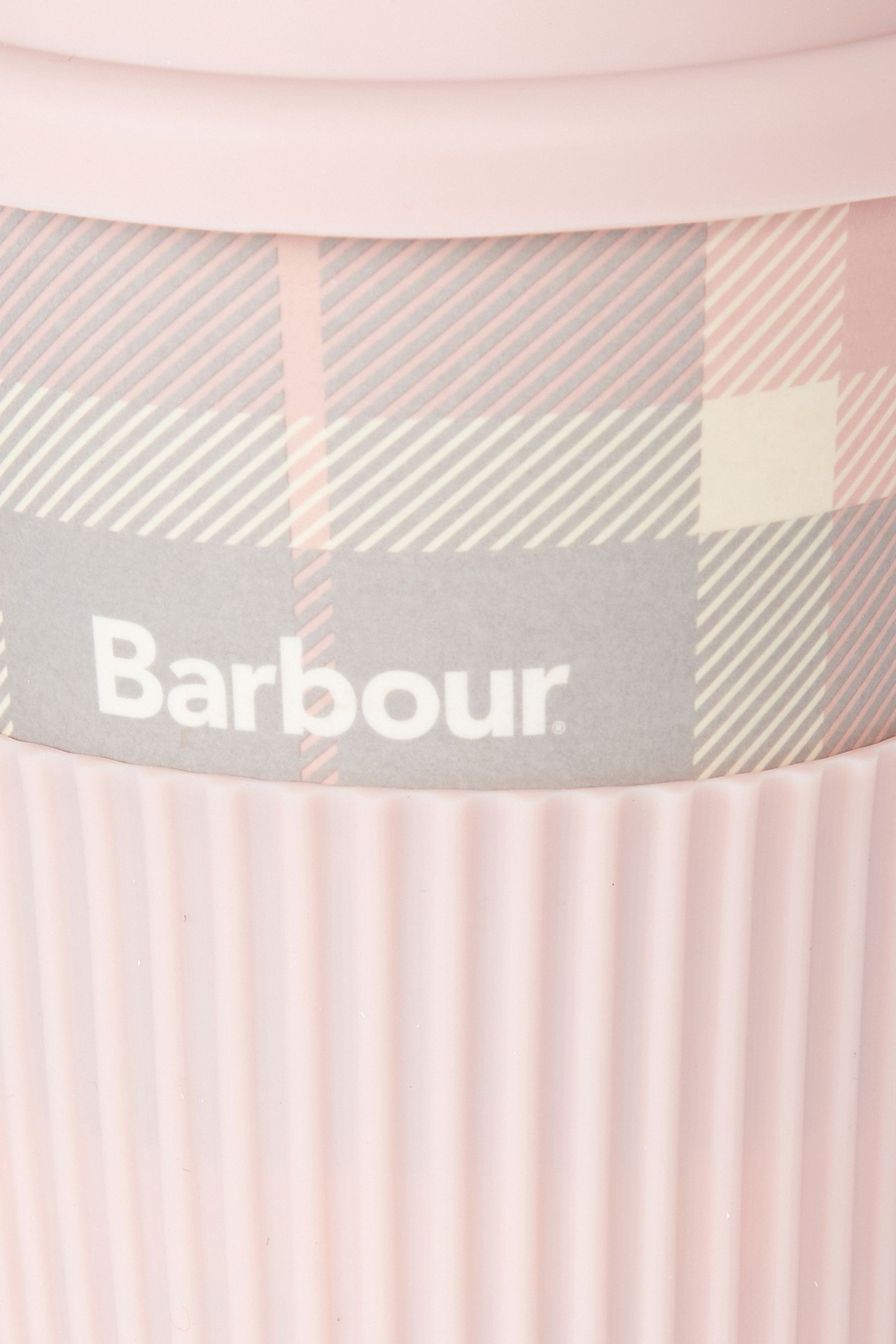 Barbour® Pink Tartan Travel Mug