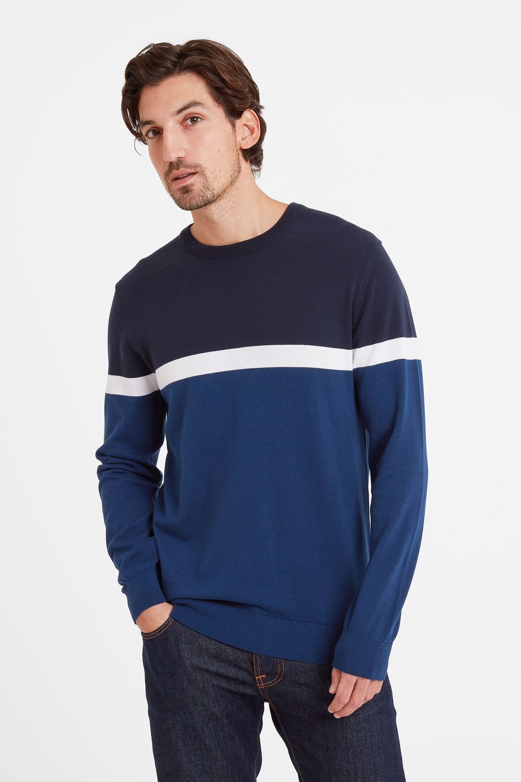 Tog 24 Blue Davison Crew Neck Jumper