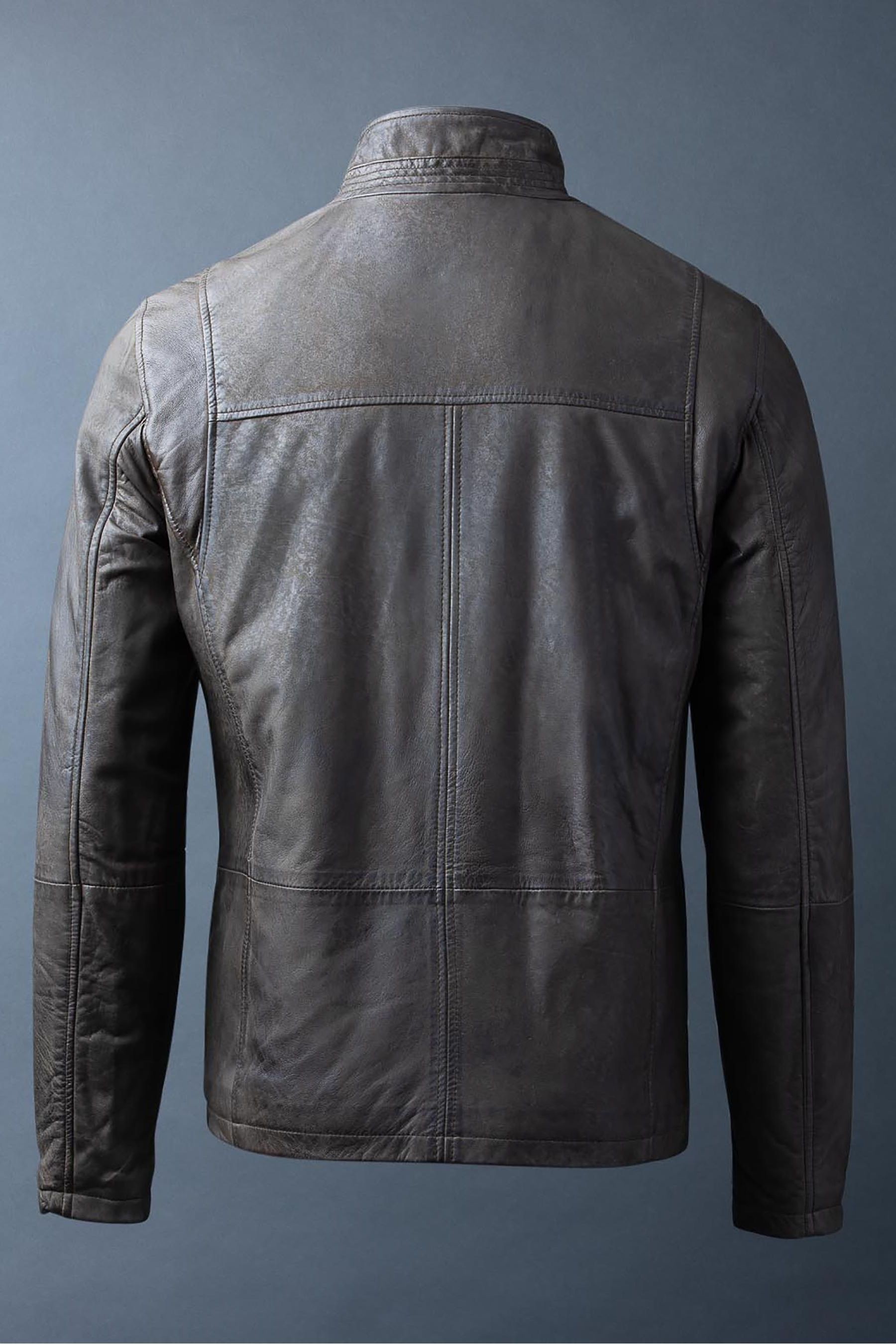 Lakeland Leather Benjamin Brown Leather Coat