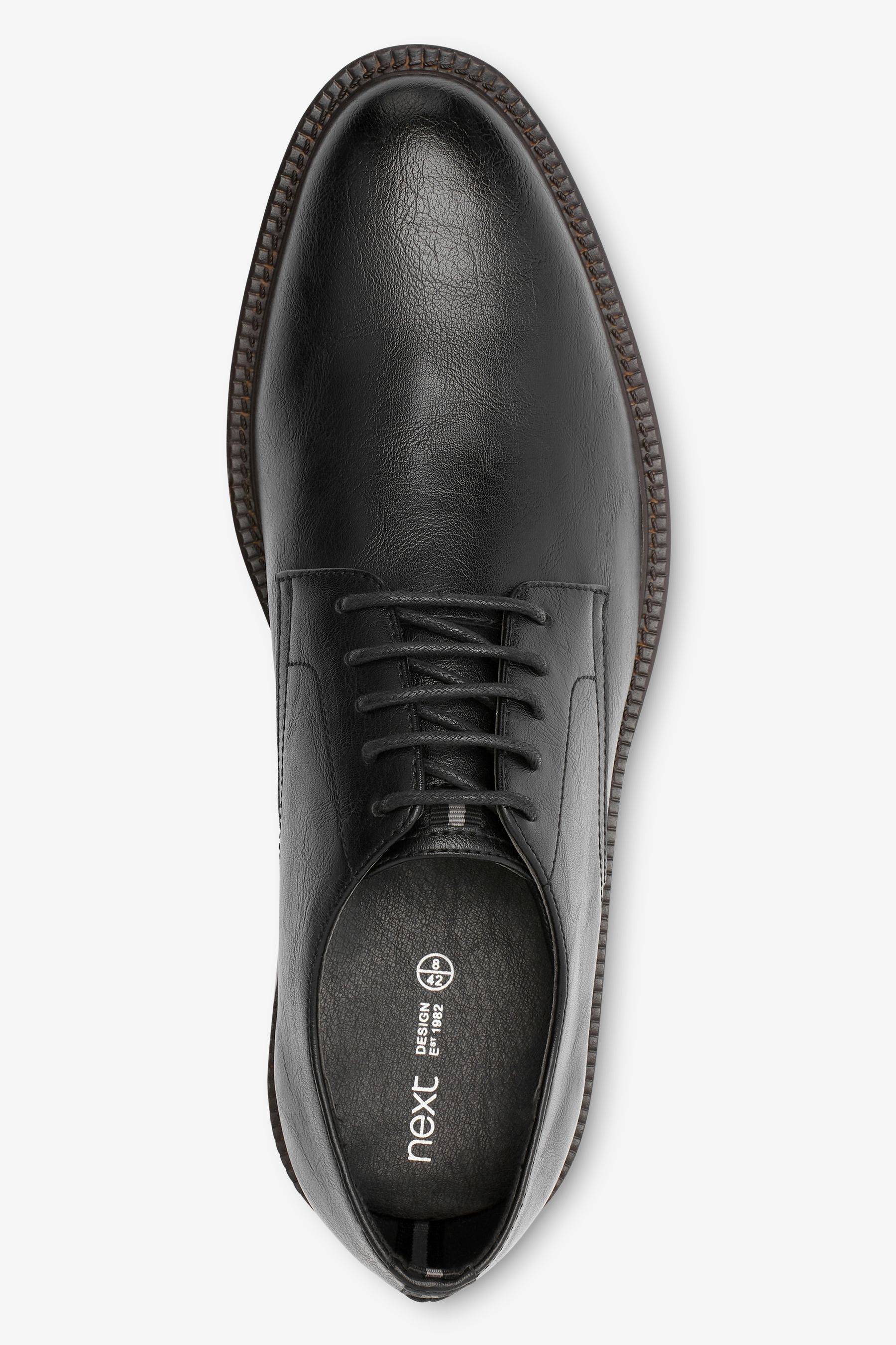Contrast Sole Derby Shoes