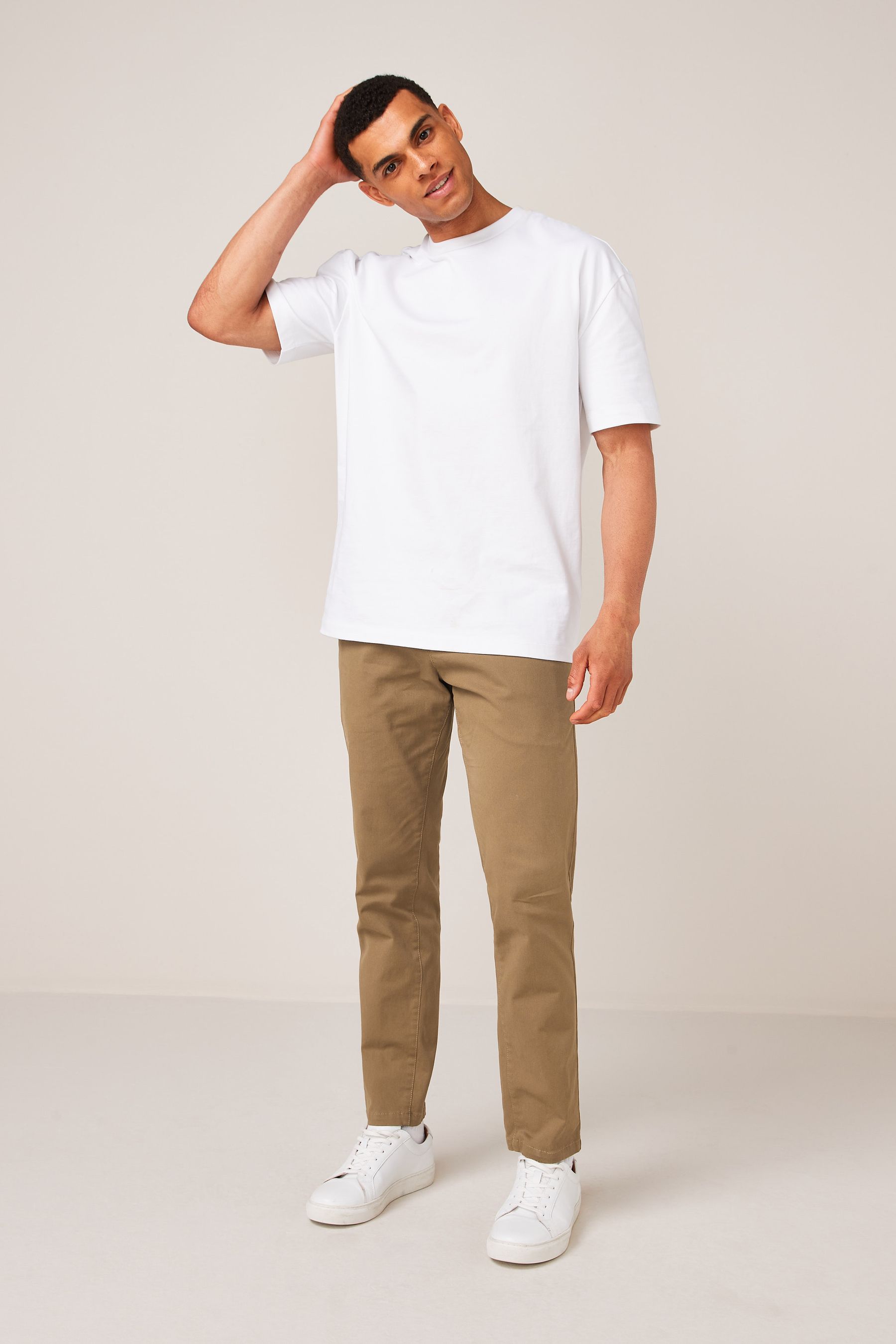 Stretch Chino Trousers Slim Fit